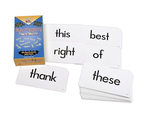 Learning Advantage 8603 High Frequency Flash Words Card