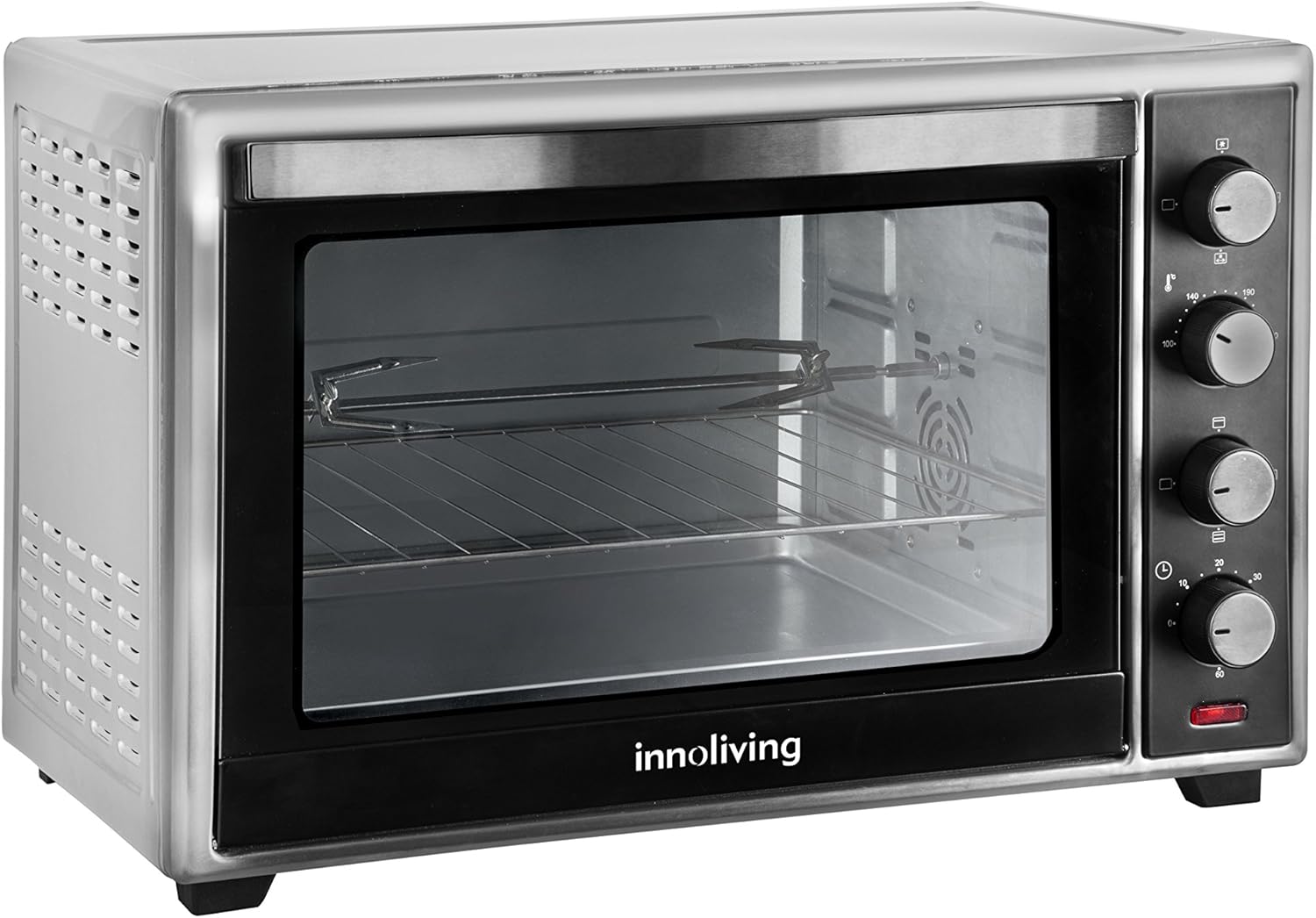 Forno Elettrico 60l Inox Con Ventilazione E Girarrosto Amazon.it
