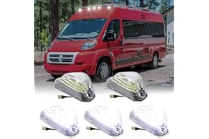 AreLokpri White LED Cab Roof Lights for 2014-2023 Dodge Ram ProMaster 1500 2500 3500 Truck Van Clearance Marker Running Lamp 