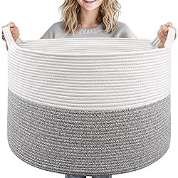 Goodpick Extra Large Rope Basket, 83L Blanket