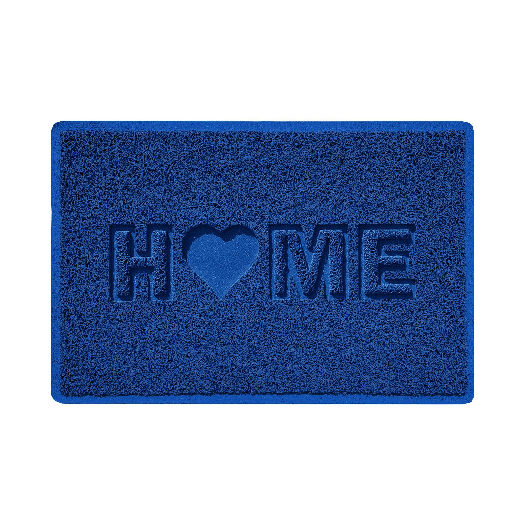 Nicoman LOVE at HOME Doormat 60x40cm - Loyality Blue｜Heavy Duty Non-Slip｜Indoor/Outdoor｜Entrance Barrier Dirt-Trapper Floor Mat｜Home Patio Garden Conservatory Door Mat｜Home Heart