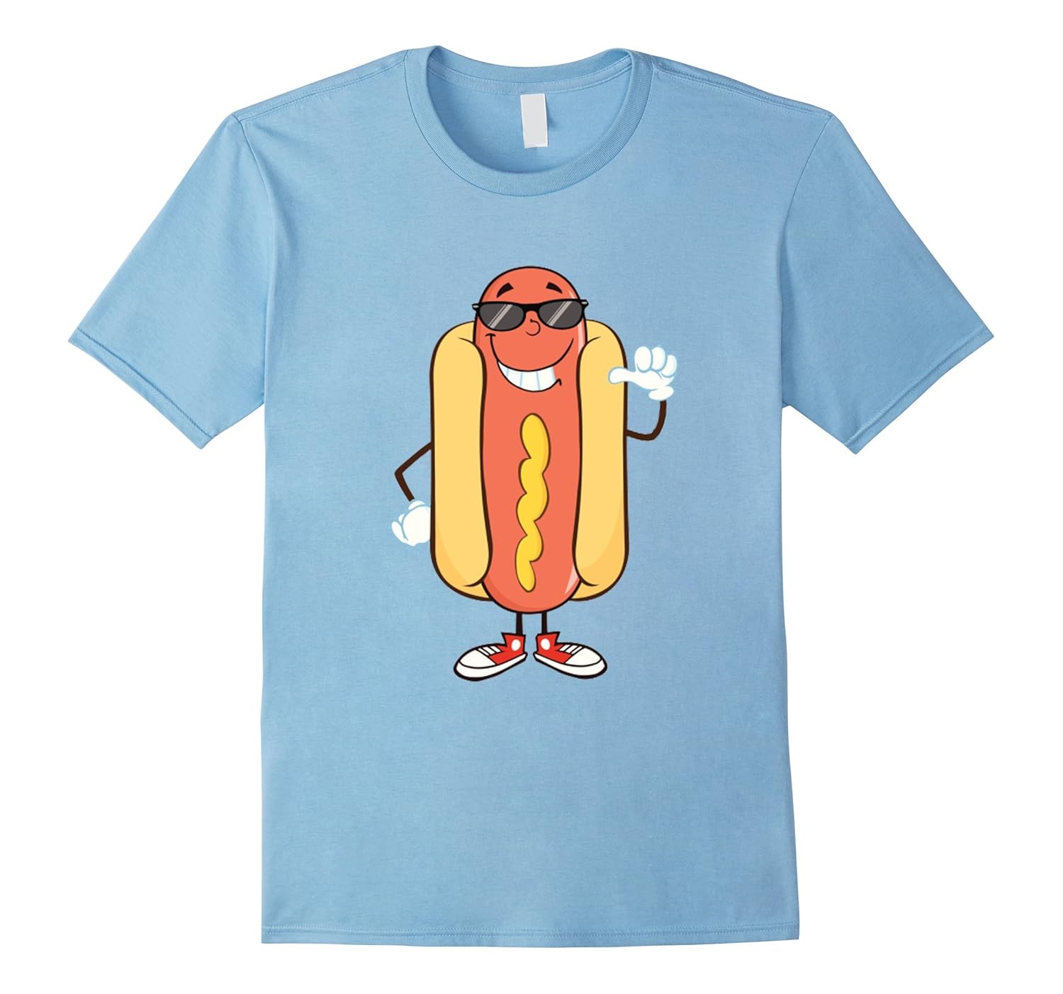 Dancing Hotdog Shirt- Funny Food T Shirt-Rose