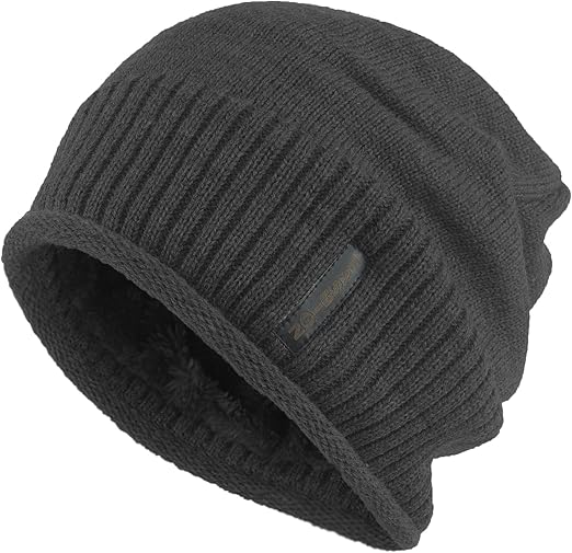 mens fur lined winter hat