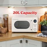 Russell Hobbs Retro 20L Cream Microwave 800W 8 Auto Cook Settings view 5