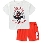 Marvel Spider-Man Miles Morales Boys Short Sleeve T-Shirt and Shorts Set for Little and Big Kids