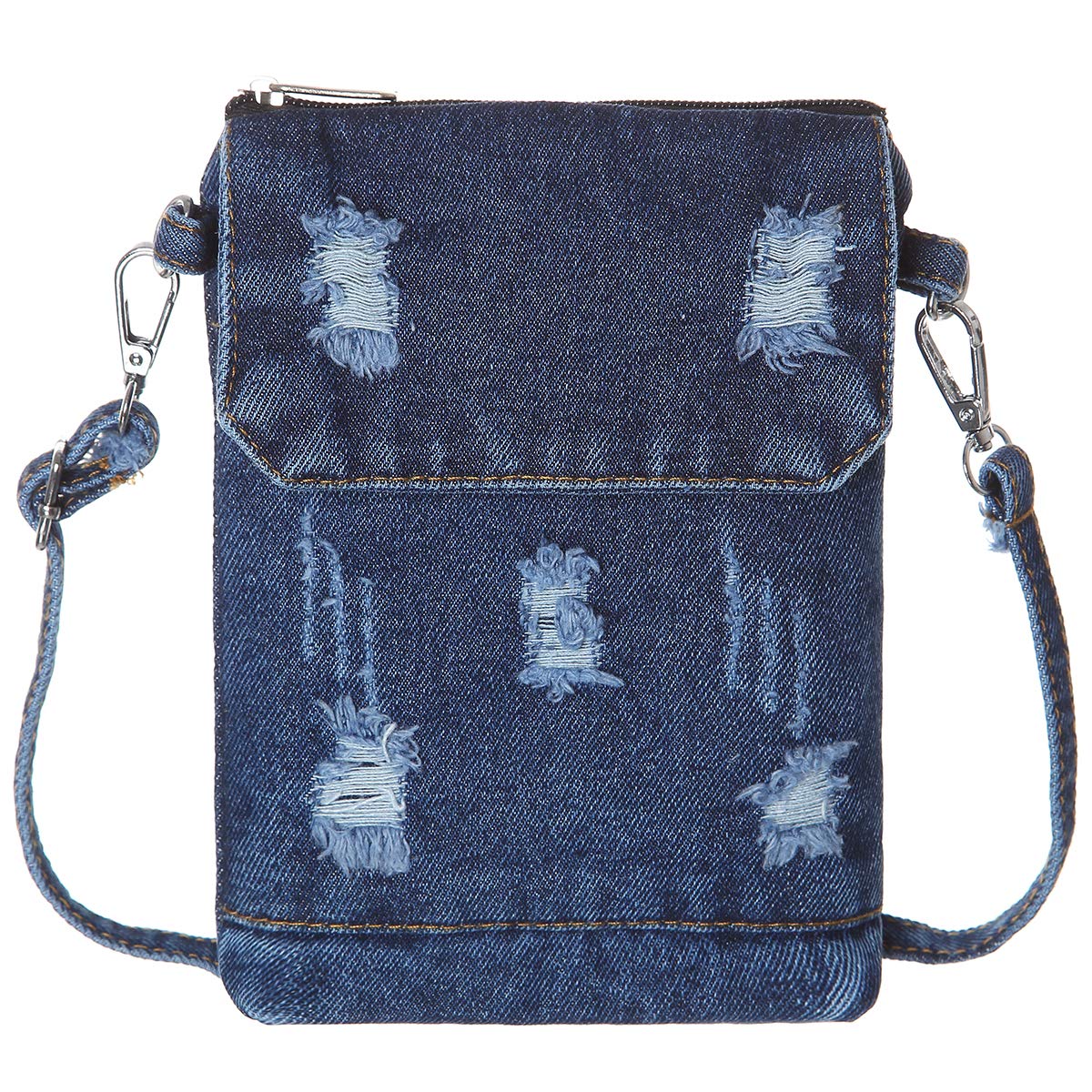 blue denim purse
