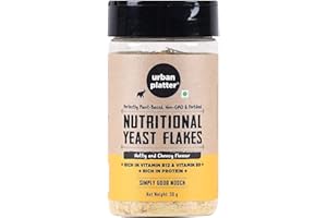 Urban Platter Nutritional Yeast Flakes Shaker Jar, 50g / 1.76oz [Also Known as Nooch, Gluten Free, Nutty Flavour]