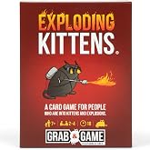 Exploding Kittens Grab and Game, 2-4 Players, Ages 7+, Pocket Version | Pocket-sized Exploding Kittens! Quick to learn, travel-friendly, and great for road trips, parties, and gifting.