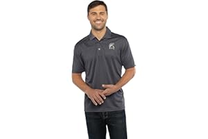 Vantage Apparel NCAA Mens Collegiate Premium Moisture Wicking White Icon Polo