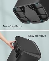 SONGMICS 68L Kitchen Bin Pedal Trash Can with Lid Black LTB520B6802 view 9