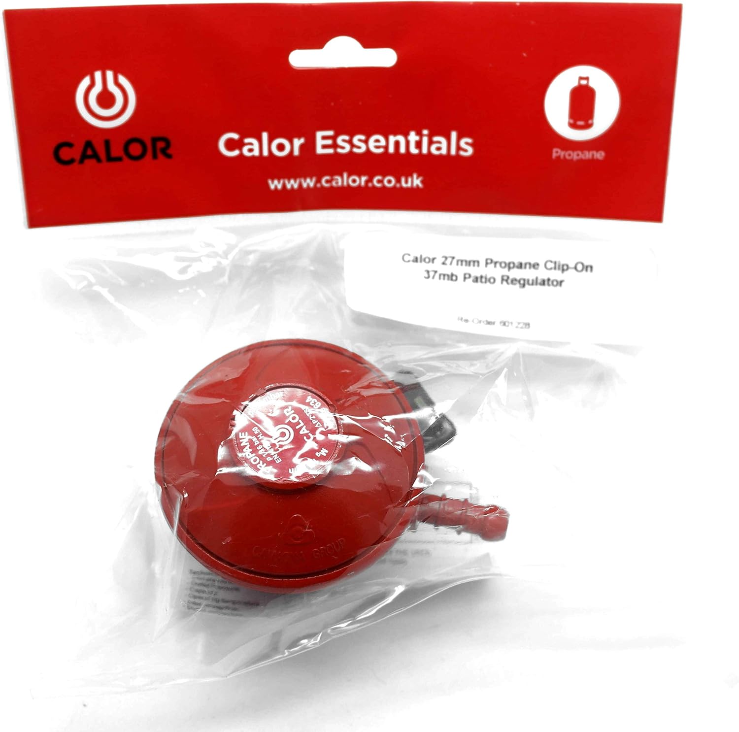 CALOR GAS Brand 27Mm Pato Gas Regulator 2Mt Hose/Pipe & 2 Clips 5 Year