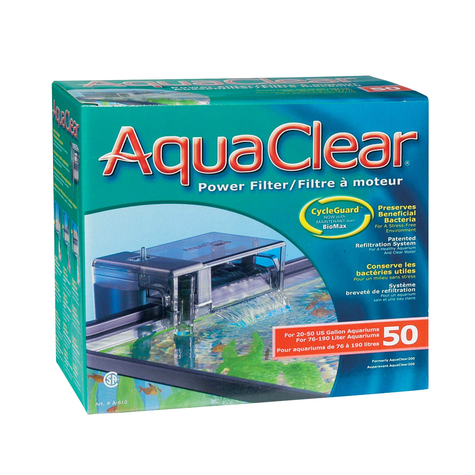 Mua 50 Power Filter, Fish Tank Filter for 20- to 50-Gallon Aquariums ...