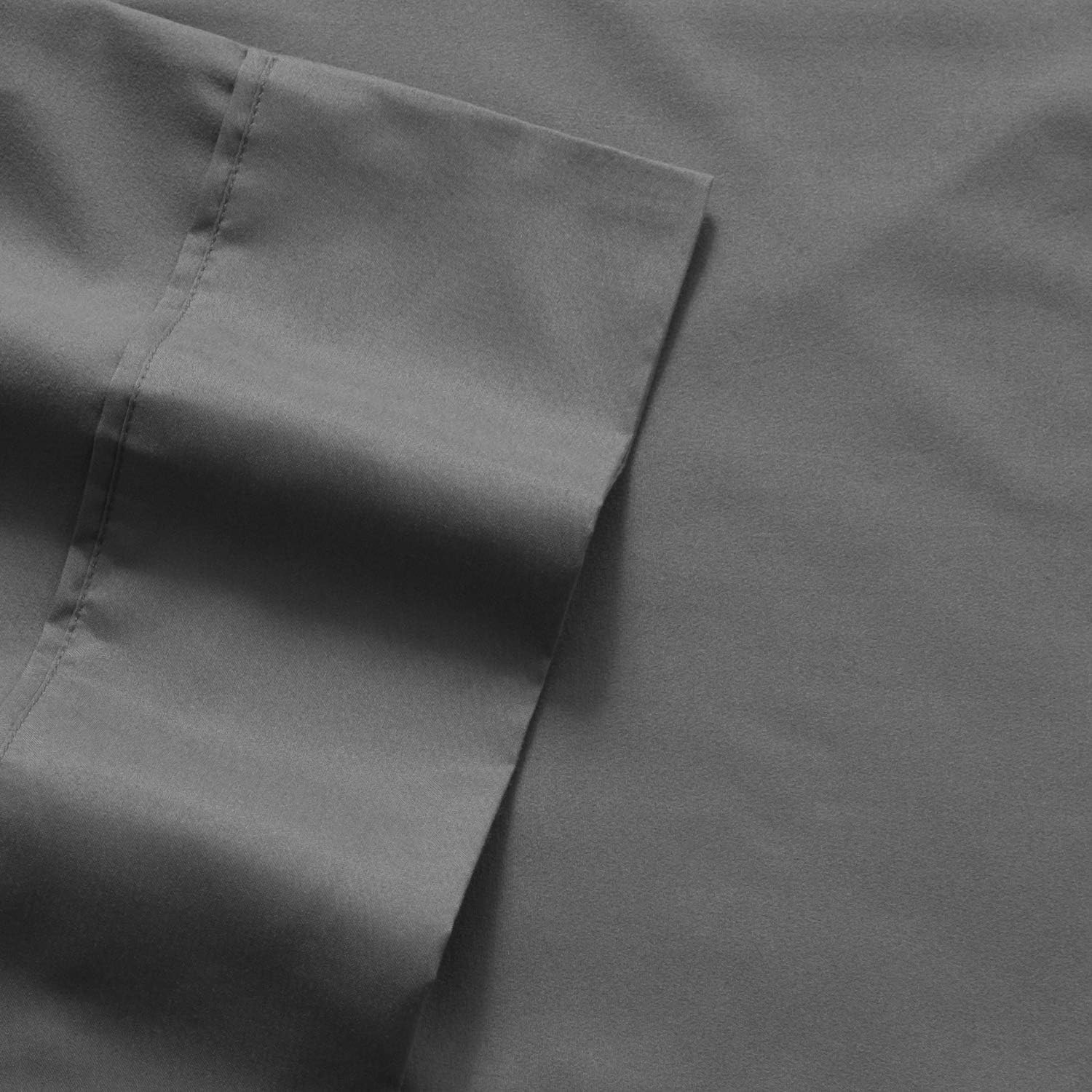 Sweet Home Collection Queen Sheets-6 Piece 1500 Thread Count Fine Brushed Microfiber Deep Pocket Set-EXTRA PILLOW CASES, VALUE, Gray: Home & Kitchen