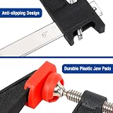WORKPRO 150 mm Bar Clamps Set 2-Pack Heavy Duty F Clamps Quick-Release view 2