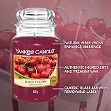Yankee Candle Black Cherry Large Jar Scented Candle 150 Hours Burn Time view 4
