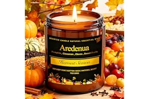 Harvest Season Candle - Fall Candle Harvest | Autumn Scented Candle - Soy Candles for Home Scented, Fall Gifts for Women Men,