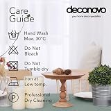 Deconovo Large Faux Linen Table Cover 51x110in Mint Green Water Resistant view 6
