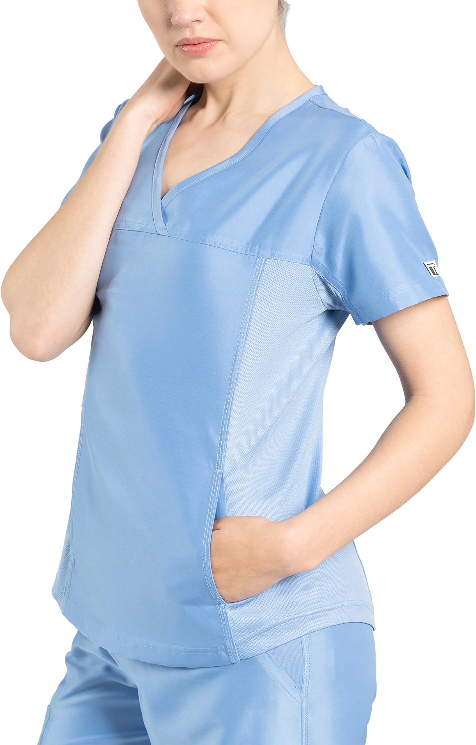 TiScrubs Women's Hidden Pocket Scrub Top