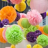 Morcheiong 60 Sheets Tissue Paper Rainbow 30 Colors 20 x 14.5 in 50 x 37 cm view 5