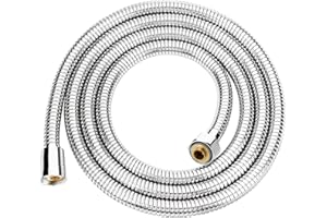 OIETON Shower Hose Extra Long 118Inches, Flexible Stainless Steel Handheld Shower Hose, with Brass Insert and Nut