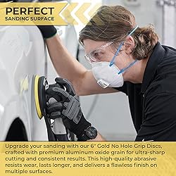 Sunmight Gold Grip No Hole 6 Inch Sanding Discs
