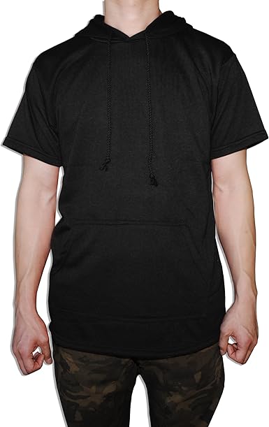 elongated short sleeve hoodie