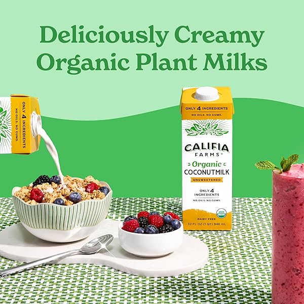CALIFIA FARMS ORGANIC COCONUT MILK, 32 FL OZ