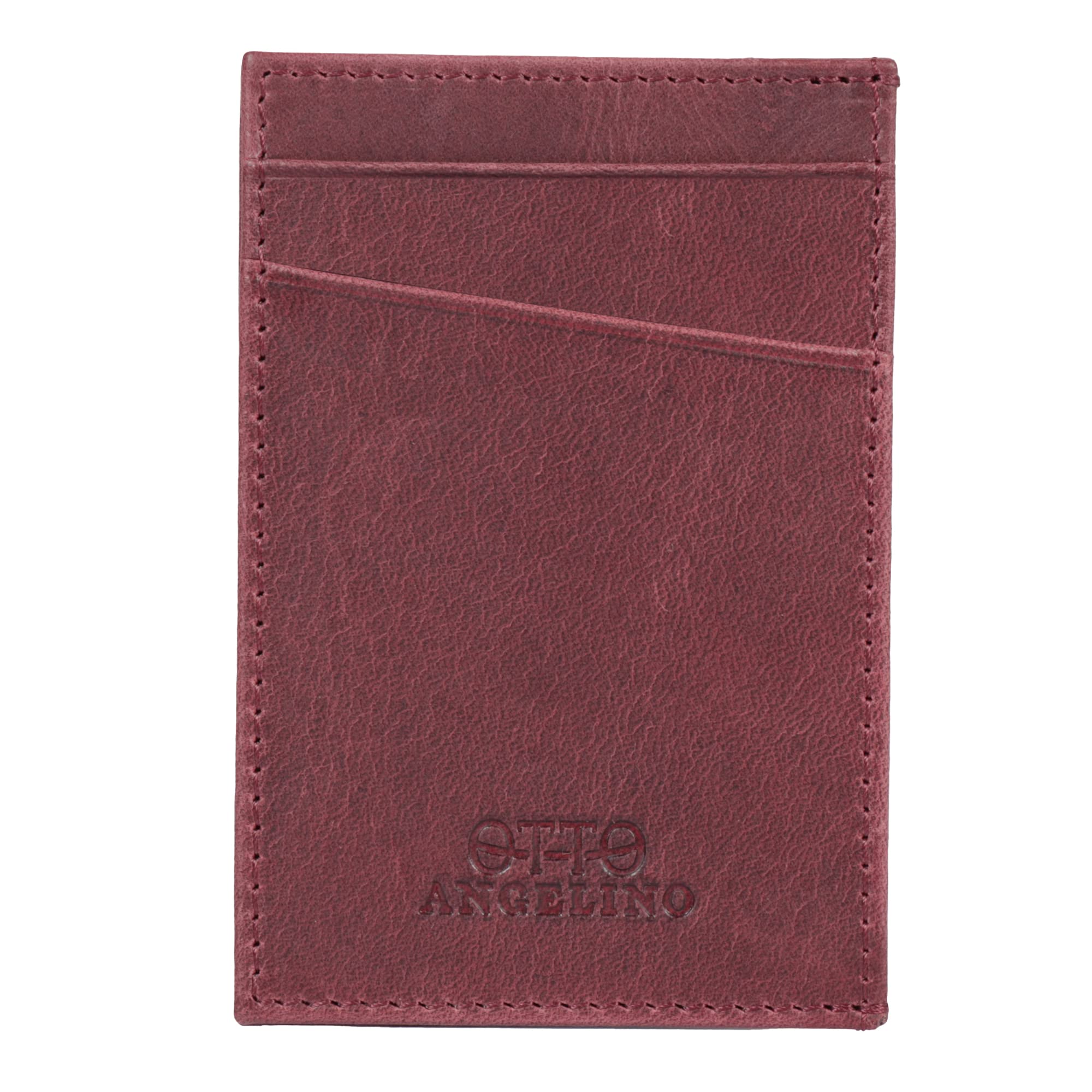 Otto Angelino Genuine Leather Wallet - Bank Cards, Money, Driver's License Cardholder - Unisex