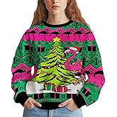 34HD Ugly Xmas Sweater–Funny Knit Christmas Sweater for Women & Men 2025, Long Sleeve Crewneck Holiday Pullover, Unisex Gift