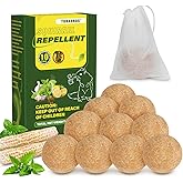 Squirrel Repellent, Peppermint Oil to Repel Squirrel, Squirrel Repellent for Cars, Plants Garden, Outdoor Use, Squirrel Deterrent for Cars-10 Pack