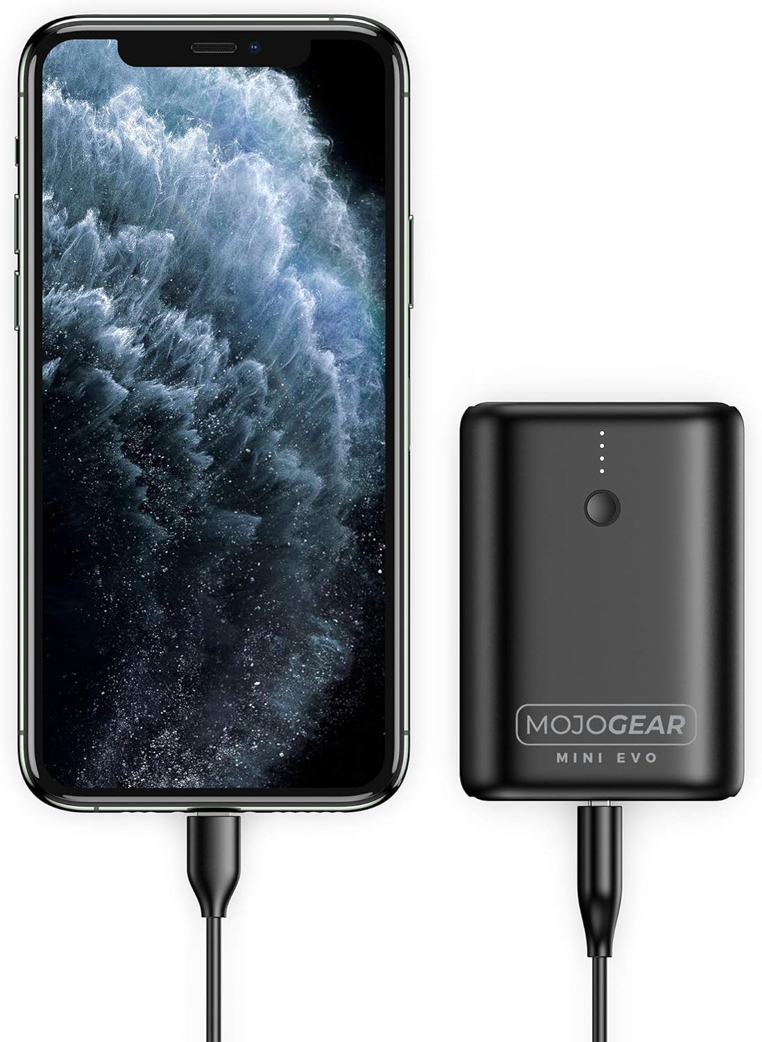 MOJOGEAR Mini EVO 10,000 mAh power bank, The smallest in the world, With fast charging function