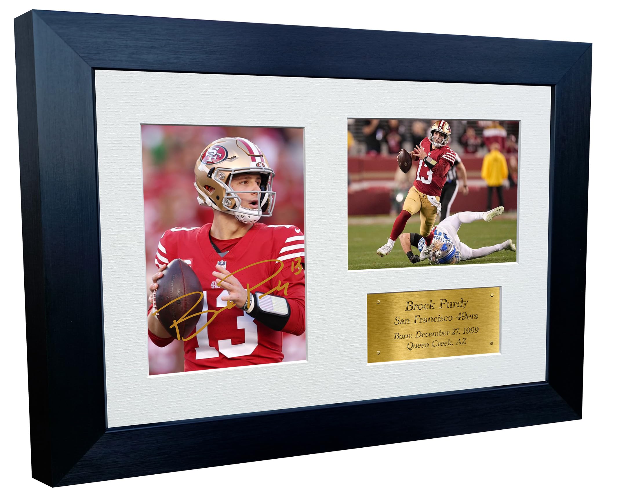 Kitbags & Lockers Brock Purdy San Francisco Super Bowl Autographed Signed 12x8 A4 Photo Photograph Picture Frame Football Poster Gift G