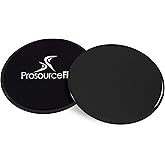 ProsourceFit Core Sliding Exercise Discs, Dual-Sided Sliders for Use on Any Surface at Home or Gym for Full-Body Workouts, Set of 2
