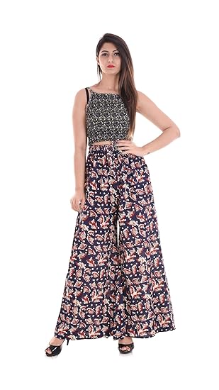 cotton flared palazzo