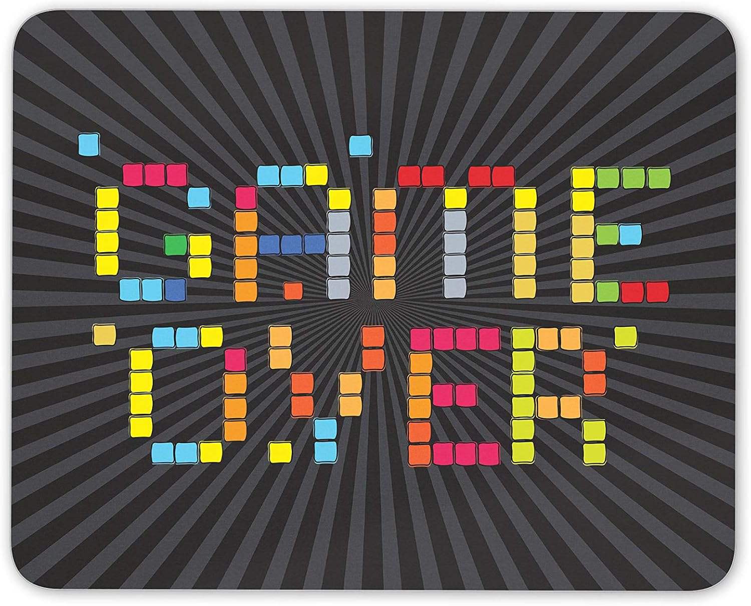 Destination Vinyl Ltd Game Over Retro Mouse Mat Pad - Gaming Gamer Dad Brother Computer #14129, Multicolor, 23.5cm x 19.6cm x 5mm