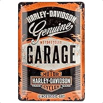 Harley-Davidson Parking Only Embossed Metal Sign 12