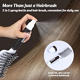 Alyvisun 2-in-1 Hairbrush with Spray Bottle Soft Bristle Detangler Scalp view 6