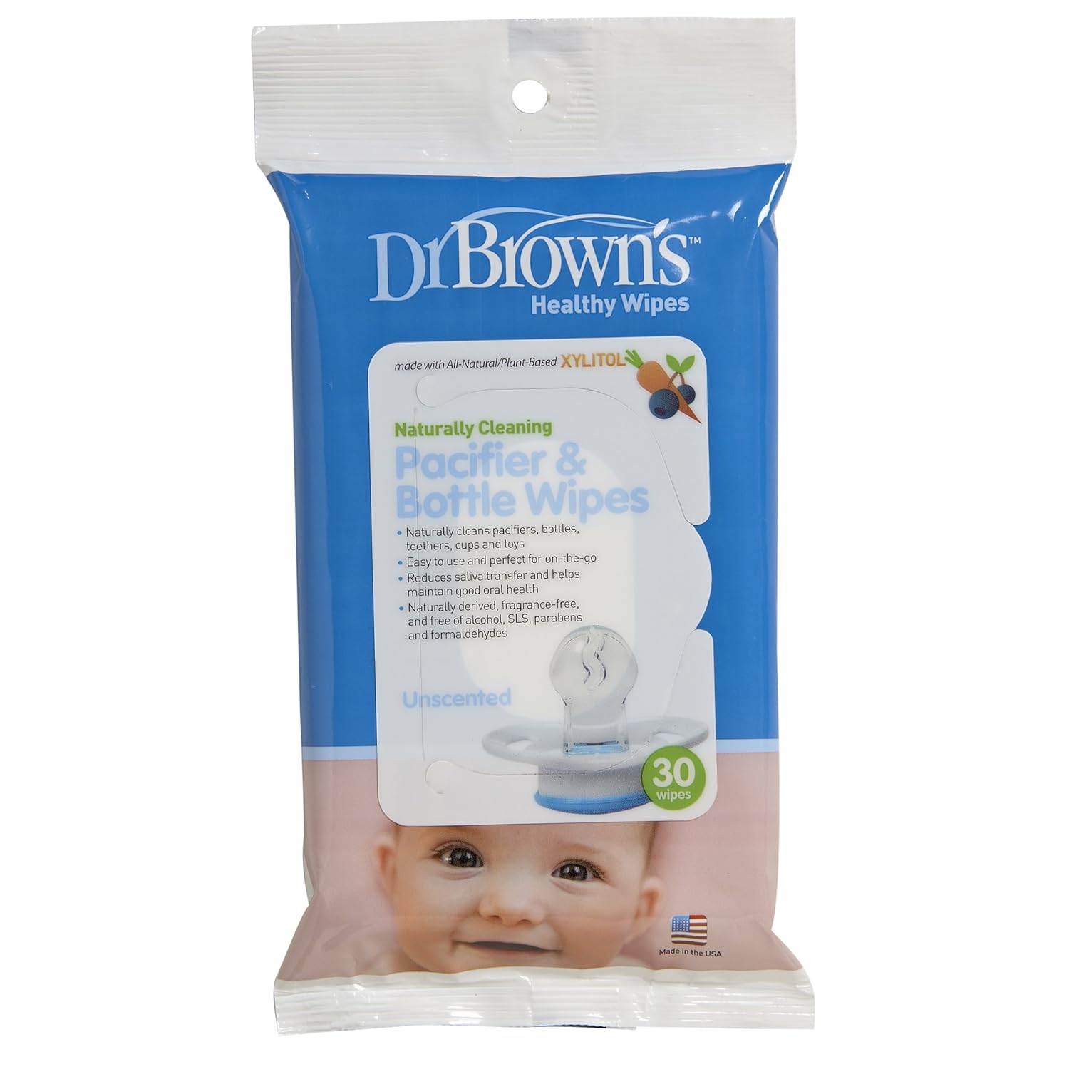 Dr Brown Paci/Bottle Wipe Size 30ct Dr Brown'S Pacifier