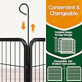 Yaheetech Dog Playpen 2 Panel Heavy Duty Pet Fence 60cm Height view 7