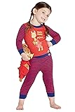 INTIMO Boys' Llama Bookjamas, red, 4T