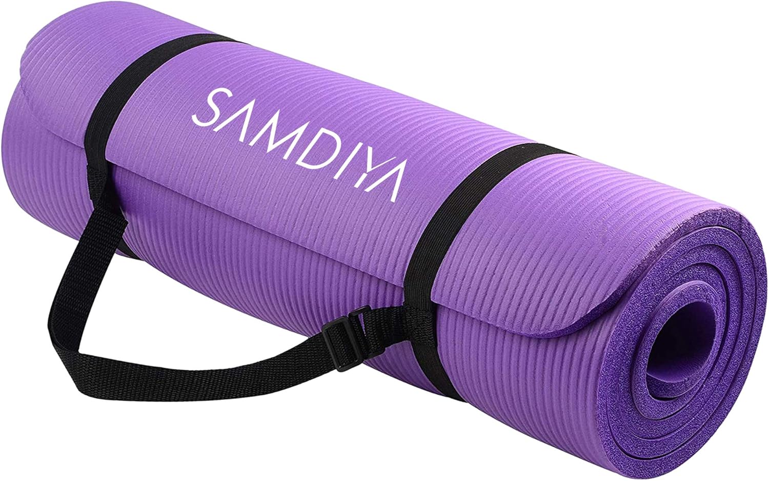 SAMDIYA Yoga Mat Non Slip Yoga Mat Extra Thick Fitness Mats for Workout with Carrying Strap Thick Yoga Mat for Men and Women for Yoga Pilates Home Gym and Floor Exercises Mats (72X24Inch)