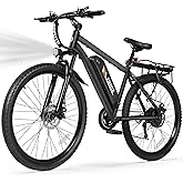 M200 Electric Bike for Adults – 21-Speed Gear 27.5" Mountain E-Bike, 1200W Peak Brushless Motor 28MPH, 48V 10.4Ah&13Ah Remova