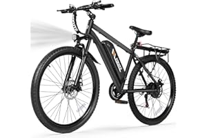 ESKUTE M200 Electric Bike for Adults – 21-Speed Gear 27.5" Mountain E-Bike, 1200W Peak Brushless Motor 28MPH, 48V 10.4Ah&13Ah Removable Battery, Up to 55-65 Miles Range, Step Over Commuter E-MTB, NFC Unlock