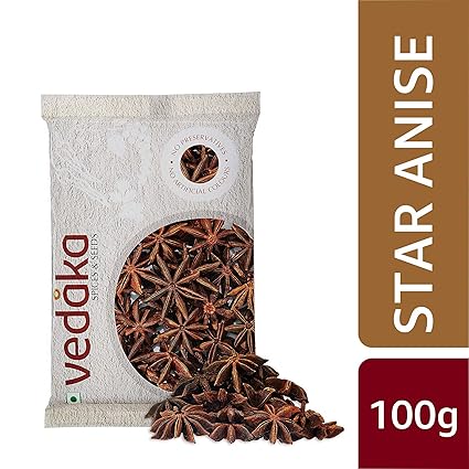 Amazon Brand-Vedaka Star Anise (Ananas Flower), 100g