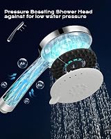SAMODRA Shower Head High Pressure Handheld Chrome 3 Spray Settings view 3