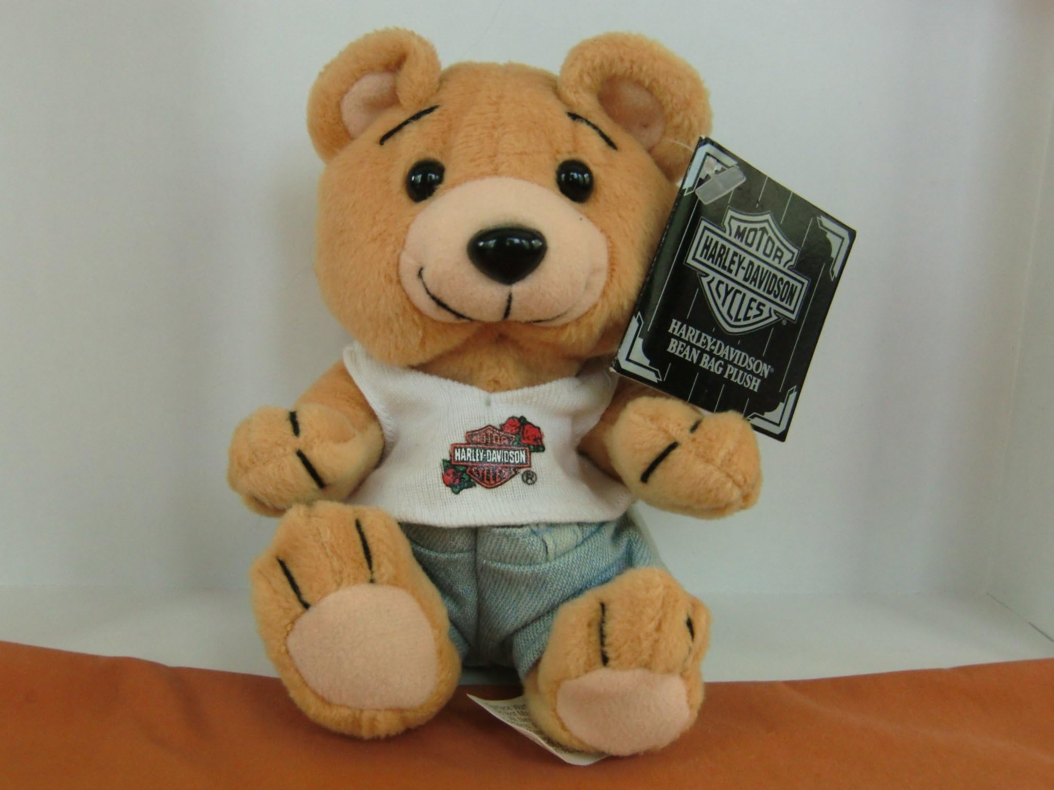 1 X Harley Davidson Bean Bag Plush Evo the Bear