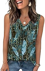 OFEEFAN Tank Tops for Women 2025 Summer Sleeveless