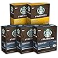 Starbucks by Nespresso Capsules for Nespresso Vertuo Machines — Blonde & Dark Roast Variety Pack — 5 boxes (50 coffee…