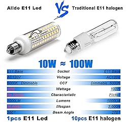 E11 Led Bulbs 120V 100W Halogen Candelabra Bulbs