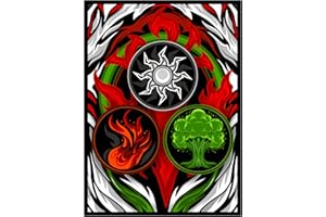 REALM GUARD (White Red Green) - 100ct Textured TCG/MTG Art Card Sleeves